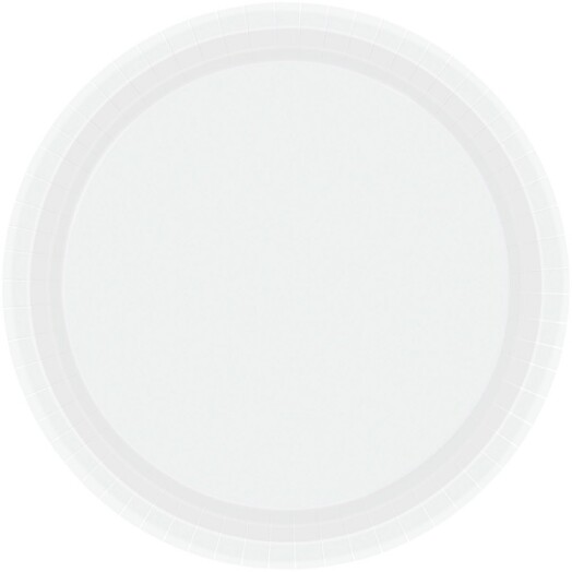 Paper Plates - Frosty White