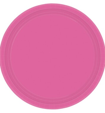 Paper Plates - Bright Pink