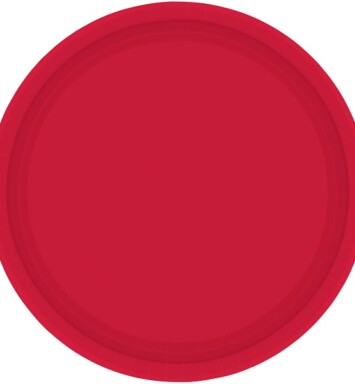 Paper Plates - Apple Red
