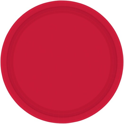 Paper Plates - Apple Red