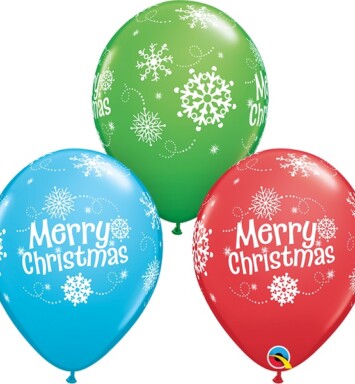 11 Inch Merry Christmas Snowflakes