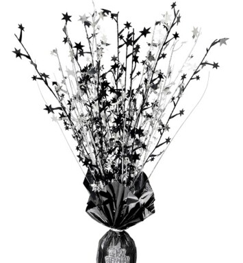 Glitz Black Balloon Weight Centrepiece