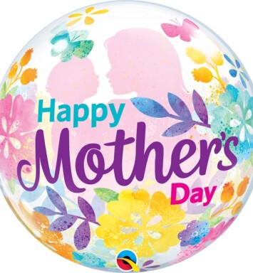 22" Mother's Day Silhouette Bubble Balloon