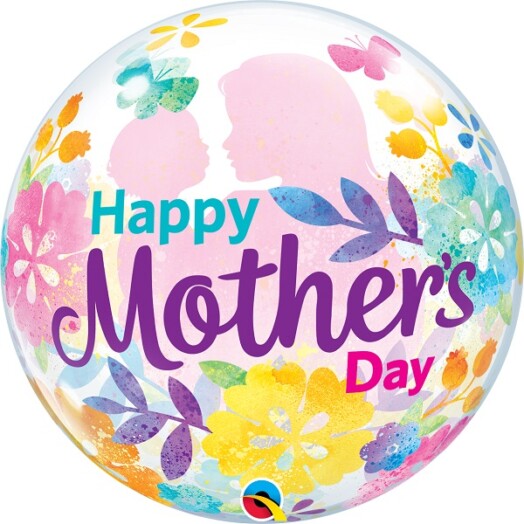 22" Mother's Day Silhouette Bubble Balloon