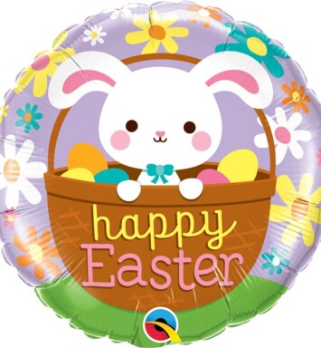 18" Happy Easter Bunny Foil Balloon