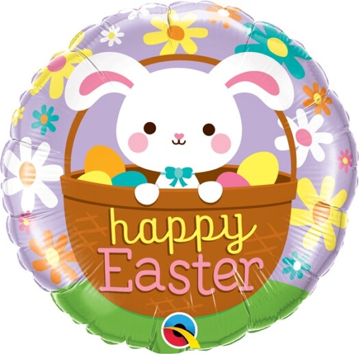 18" Happy Easter Bunny Foil Balloon