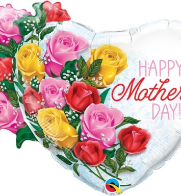 Mother's Day Rose Bouquet Super Shape Foil Balloon