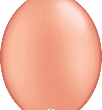 12 Inch Metallic Rose Gold Quick-Link Latex Balloons 50ct