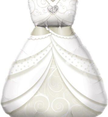 Bride's Wedding Dress Super Shape Foil Balloon