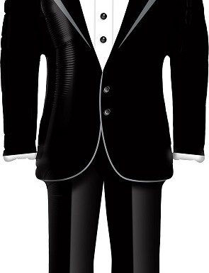Groom's Tuxedo Super Shape Foil Balloon