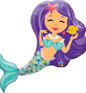 Enchanting Mermaid Super Shape Foil Balloon