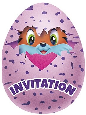 Hatchimals Invitations