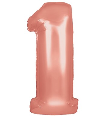 34" Rose Gold Number 1 Foil Balloon