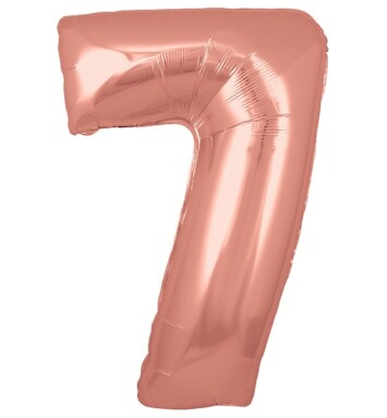 30" Rose Gold Number 7 Foil Balloon