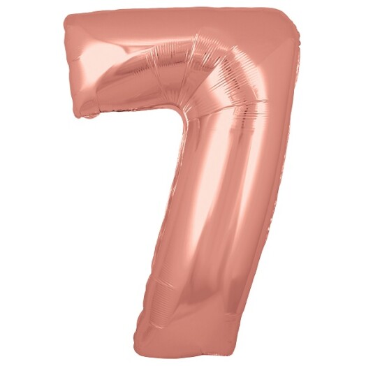30" Rose Gold Number 7 Foil Balloon