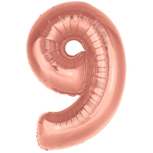 30" Rose Gold Number 9 Foil Balloon