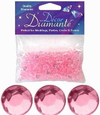 6mm Decor Diamante Pearl Pink