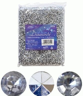 6mm Decor Diamante - Silver