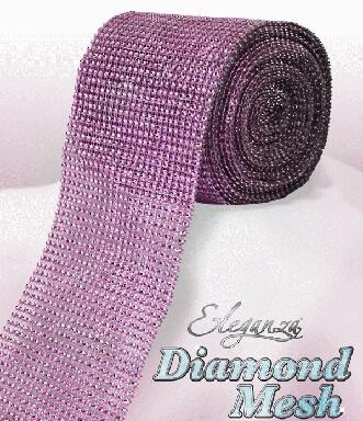 Eleganza Diamond Mesh - Light Pink