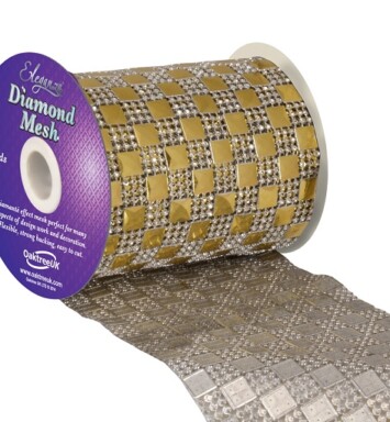 Eleganza Diamond Mesh Patterned - Gold