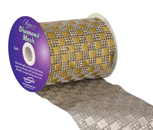 Eleganza Diamond Mesh Patterned - Gold