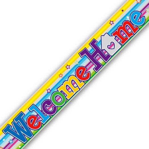 9ft Banner Welcome Home Swirl