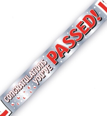 9ft Banner Congratulations You've Passed!