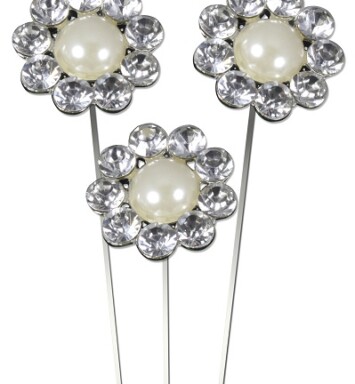 Eleganza Large Pearl Diamante Pick