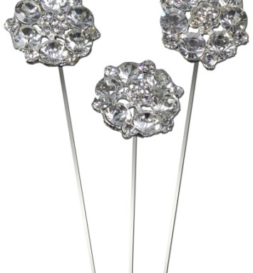 Eleganza Large Diamante Petals Pick