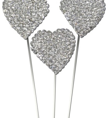 Eleganza Domed Diamante Heart Pick