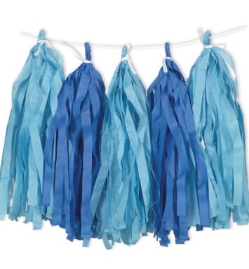 Tassel Garland - Royal Blue/Light Blue