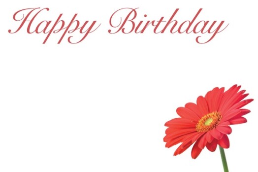 Florist Small Cards - Happy Birthday