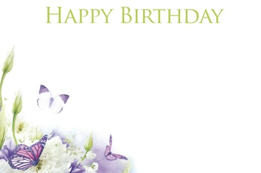 Florist Small Cards - Wishing You A Happy Birthday