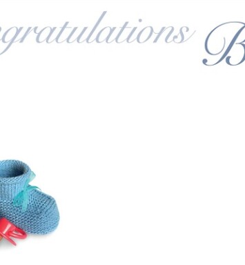 Florist Small Cards - Congratulations It's A Boy