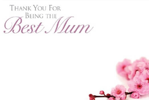 Florist Small Cards - Thank You for Being the Best Mum