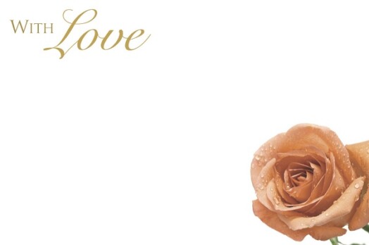 Florist Small Cards - With Love