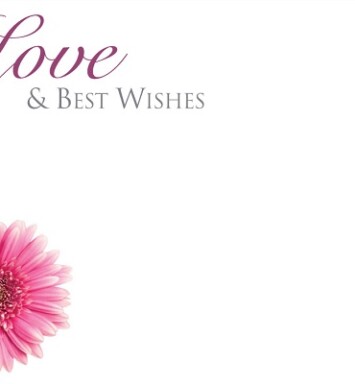 Florist Small Cards - With Love & Best Wishes