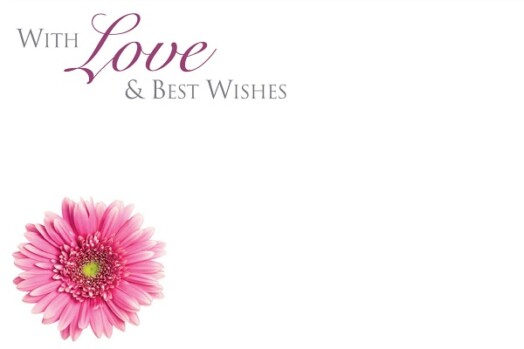 Florist Small Cards - With Love & Best Wishes
