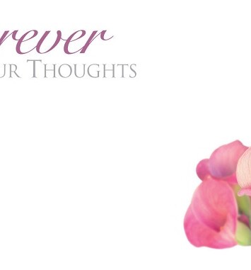 Florist Small Cards - Forever in Our Thoughts