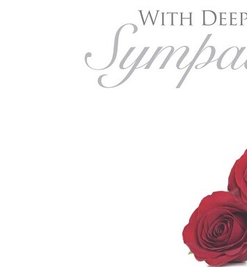 Florist Small Cards - With Deepest Sympathy