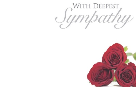 Florist Small Cards - With Deepest Sympathy