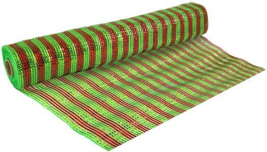 Eleganza Deco Mesh - Metallic Stripe