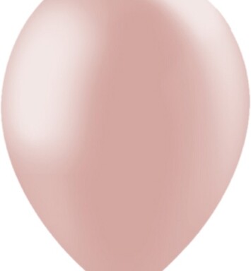 5 Inch Metallic Rose Gold Latex Balloons 100ct