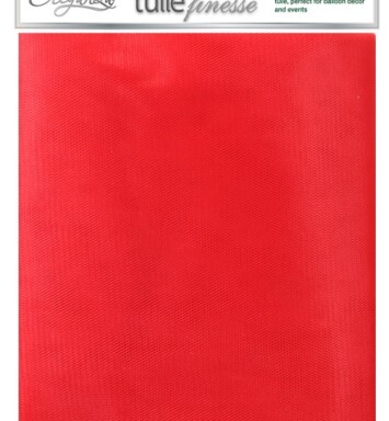 3m x 3m Eleganza Tulle Finesse - Red