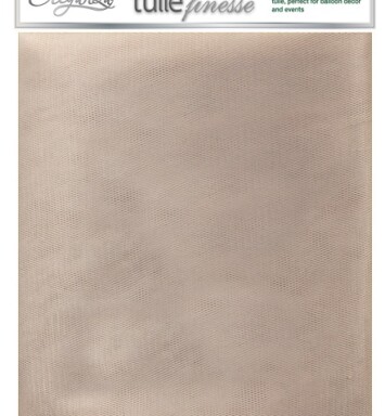 3m x 3m Eleganza Tulle Finesse - Silver