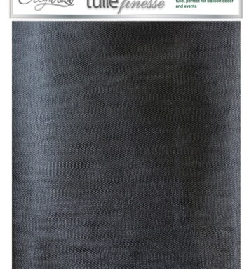 3m x 3m Eleganza Tulle Finesse - Black