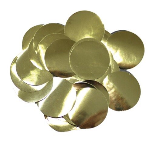 25mm Metallic Foil Confetti - Gold
