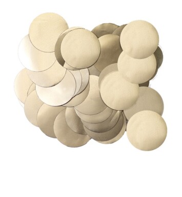10mm Metallic Pearl Foil Confetti - Champagne