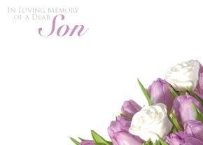 Florist Large Cards - In Loving Memory of a Dear Son