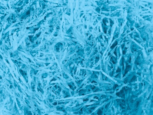 1kg Shredded Tissue Paper Light Blue